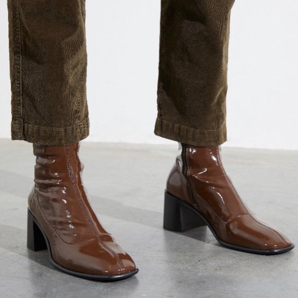 Miista Free People Clea Stretch Patent Boots